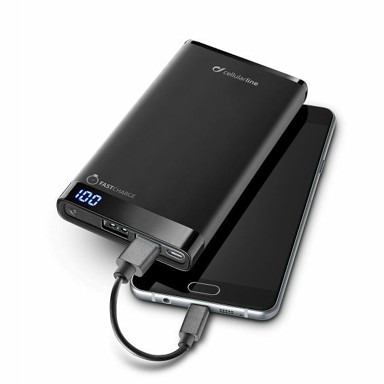CELLULARLINE Prijenosna Baterija Manta, 8000 mAh, crna