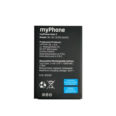 MY PHONE TELEFON HALO 3 baterija