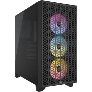 CORSAIR Kućište 3000D RGB AirflowTG, crno, Midi