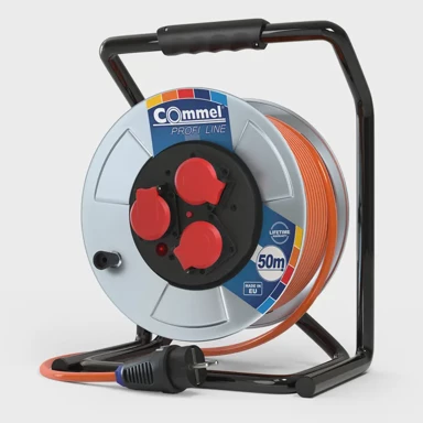 COMMEL 200-378 kabelska motalica na metalnom bubnju 280 mm, monofazna, 16 a 230 v ~ 350