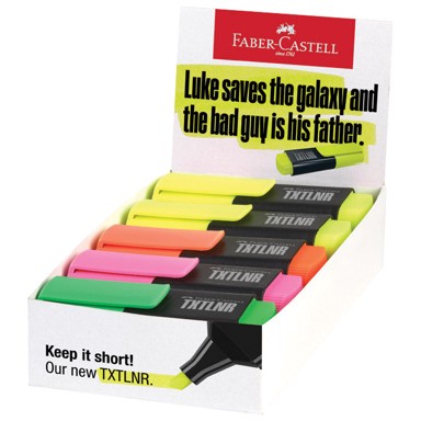 FABER-CASTELL Mini Textliner Superfluorescent 154210, set 10 kom, sortirano