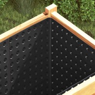 Pucketana odvodna ploča, 1 x 20 m, HDPE, crna