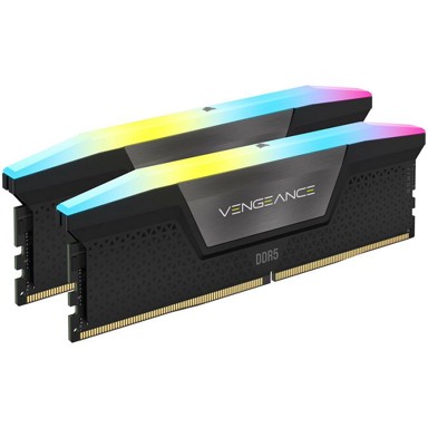 CORSAIR RAM memorija Vengeance RGB, DDR5, 5600 MHz, XMP 3.0, CL40, 48 GB Dual-Kit, crna CMH48GX5M2B5600C40