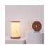 GINGKO LED stolna lampa u tamnoj prirodnoj boji (visina 18 cm) Twist Hexagon 