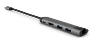VERBATIM Docking stanica 49141, USB-C, 2x USB-A, 1x USB-C, 1x HDMI, 1x ethernet, sivi
