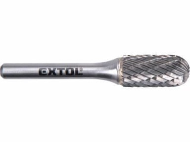 EXTOL INDUSTRIAL Karbidno glodalo 8703725, cilindrično s kuglastim vrhom, promjer 12 x 25 mm, prihvat 6 mm, srednji rez