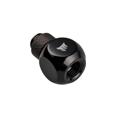 CORSAIR Y-razdjelnik Hydro X Series XF G1/4 inča AG na 2x G1/4 inča IG, rotirajući, crni
