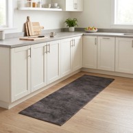 Kuhinjski tepih Beton 300 x 60 cm 100% poliamid, crni