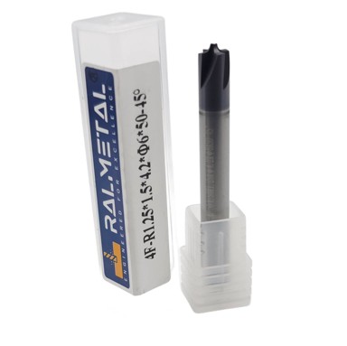 Konkavni rezač s četvrtinskim okretanjem R1,25 x 1,5 x 4,2 x 6D x 50 mm 45 HRC