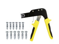 GEKO Set za Molly M3-M6 + 10 tipli, srebrna