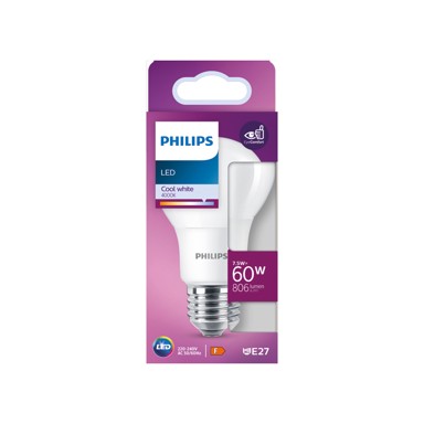 PHILIPS LED žarulja, 7.5W (60W), 4000K, 15000h, A60