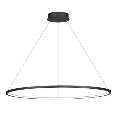 LED Visilica Saturno, 57 W, crna