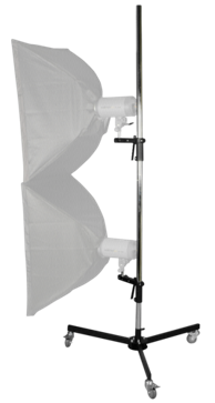 WALIMEX Stalak na kotačima s 2 držača stezaljki