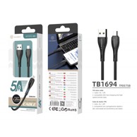 TECHANCY USB kabel A na Micro USB, 5 A, 1.2 m