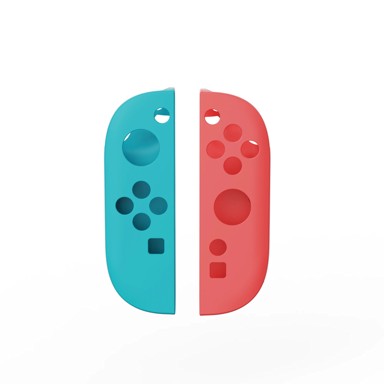 Silikonska zaštitna maska za Joy-Con, kompatibilna s Nintendo Switch 2, plava/crvena