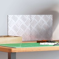 Aluminijske rešetkaste podloge 2 kom 20x20 cm protuklizne