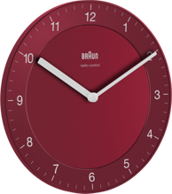 BRAUN Sat za dom Crveni BC 06 R-DCF Radijski crveni zidni sat
