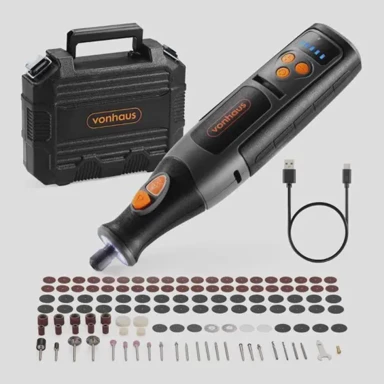 VONHAUS Akumulatorski višenamjenski rotacijski alat 12 V Li-ion, set 60 dodataka s koferom