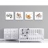 WALLITY Set slika Good Night, 4 kom, 30x30 cm