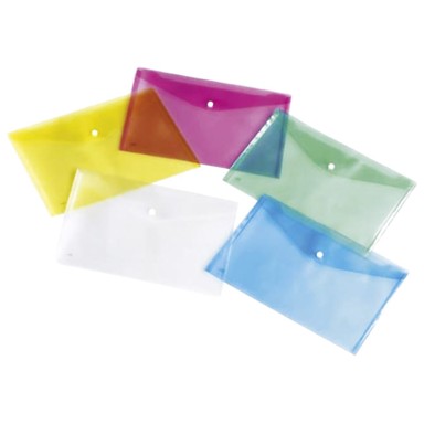 LEBEZ Kuverte s gumbom 230x170 mm pp 5 kom 80439 prozirne