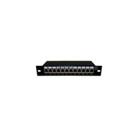 WERTOR Patch panel, 12port, 1U, 10'', FTP Cat6