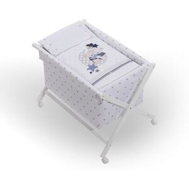 INTERBABY Kolijevka s posteljinom Amorosos, plava