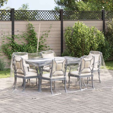 Cerada s rupama, polietilen, 3 x 3 m, transparentna