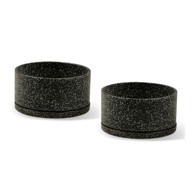 BONAMI SELECTION Set od dvije tamno sive tegle za cvijeće Terrazzo