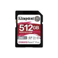 KINGSTON Memorijska kartica SDXC Canvas React Plus, 512GB, UHS-II, 280R/150W, U3, V60, Full HD/4K