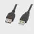LANBERG USB produžni kabel 2.0, AM-AF, crni, 1.8m