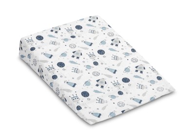 Jastučnica, za kosi dječji jastuk, 30x38 cm, astronauti