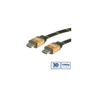 ROLINE Kabel s mrežom HDMI, 1 m, pozlaćeni 