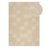 FLAIR RUGS Bež vuneni tepih 170x120 cm Checkerboard