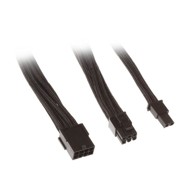 SILVERSTONE Kabel SST-PP07-PCIB, PCIe 8-pin na 6+2-pin, 250 mm, crna