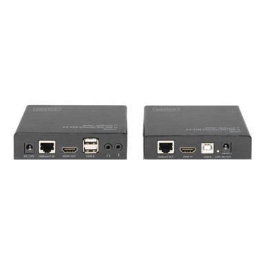 DIGITUS Produživač signala DS-55505, KVM/audio/USB, HDBaseT 2.0