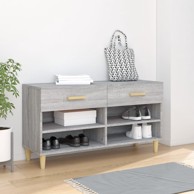 Ormarić za cipele sivi hrast 102 x 35 x 55 cm konstruirano drvo