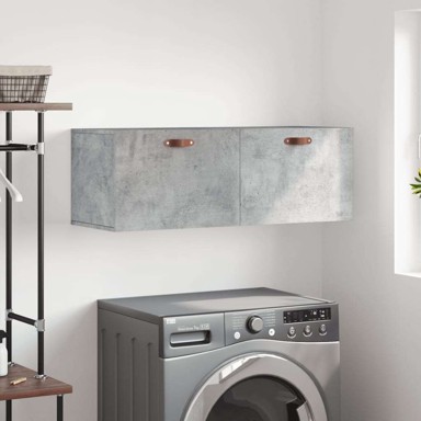 Zidni ormarić, 100 x 36.5 x 35 cm, konstruirano drvo, beton siva