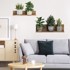AMBIANCE Zidna naljepnica 60x35 cm 3D effect Green Plants