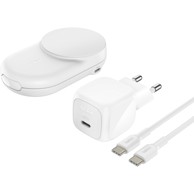 BELKIN Punjač UltraCharge WIZ039kqWH, bežični, Qi2, 25W, magnetski 2-u-1, bijeli