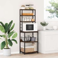 Kuhinjska polica, 60 x 40 x 168 cm, dimljeni hrast