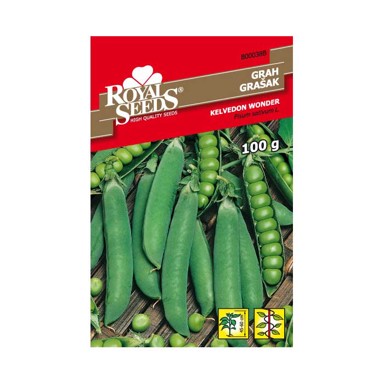 ROYAL SEEDS Sjeme povrća grašak kelvedon 100 g