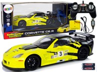 Auto na daljinsko upravljanje 1:18 Corvette C6.R, žuti