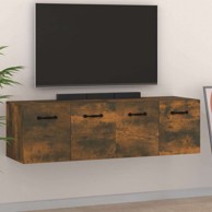 Zidni ormarići, 2 kom, dimljeni hrast, 80 x 35 x 36.5 cm