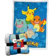 Deka Pokemon Starters, sherpa, 100 x 150 cm