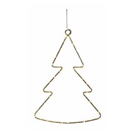 SIRIUS Viseći božićni svjetlosni ukras u zlatnoj boji Liva 