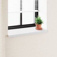 Prozorska klupčica, bijela, 80 x 45 x 4.5 cm, PVC