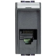 BTICINO Utičnica 1m telefonska rj11 anthracite l4258/11n