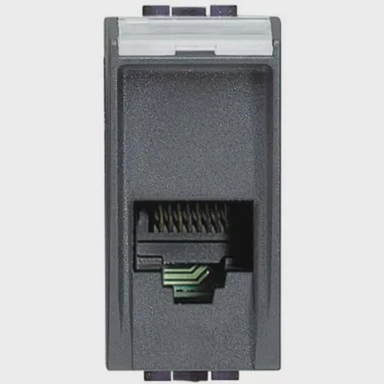 BTICINO Utičnica 1m telefonska rj11 anthracite l4258/11n