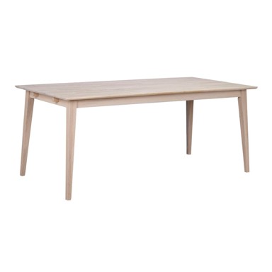 ROWICO Blagovaonski stol od hrastovine s mat lakiranim premazom Mimi, 180 x 90 cm