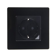 BOT Pametna utičnica WP2 s crnim staklenim okvirom